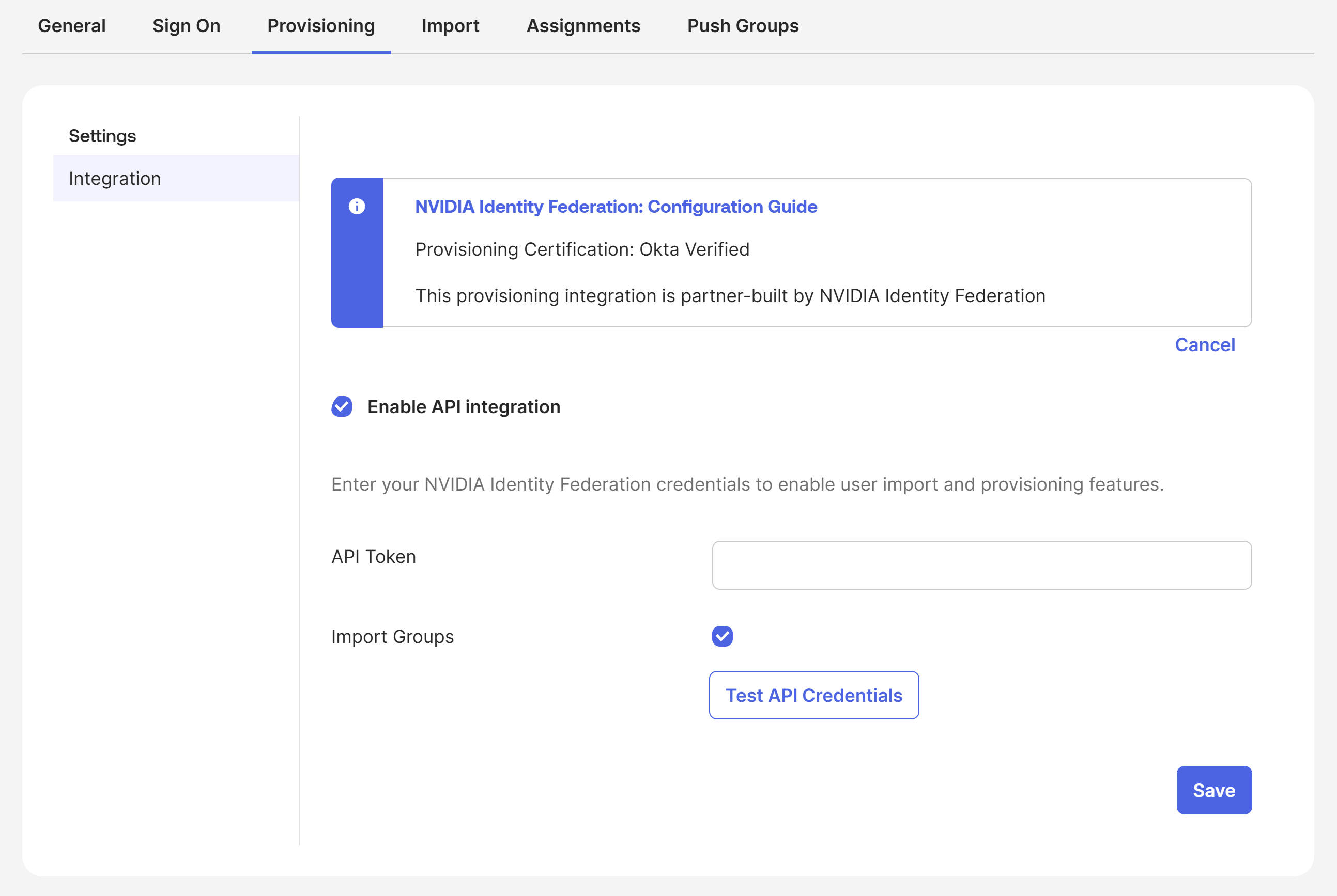 Nvidia Name Api NVIDIA Identity Federation